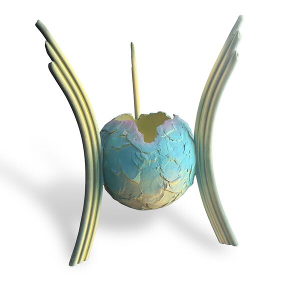 Rare *EARLY* Judi & Ron Lederer Planetary Sculpture Vtg Pottery Art Decor MCM - Picture 1 of 16